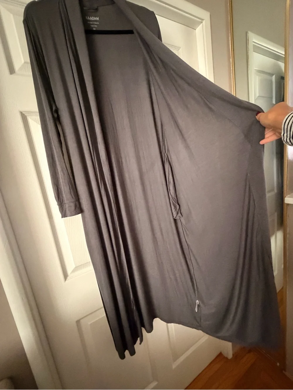 NAADAM EUC Charcoal Gray Modal Robe #457